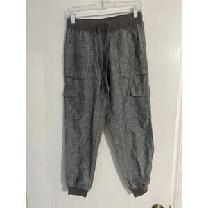 New York & Company jogger pants women’s XS gray linen cotton casual minimalist